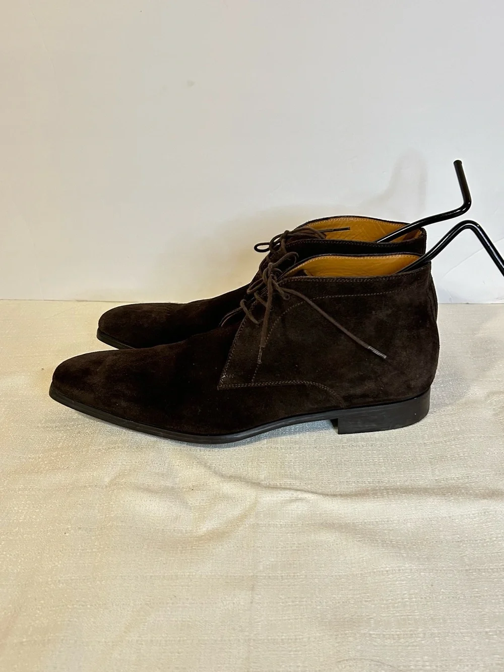 Magnanni Brown Suede Chukka Boots Men’s Size 11.5 M Made In Spain Lace Up